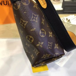 Replica Louis Vuitton Brown Monogram Black Beige Tuileries Besace