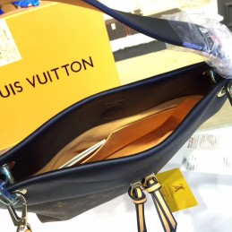 Replica Louis Vuitton Brown Monogram Black Beige Tuileries Besace