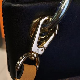 Replica Louis Vuitton Brown Monogram Black Beige Tuileries Besace