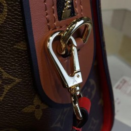 Replica Louis Vuitton Brown Monogram Brown Red Tuileries Handbag
