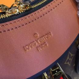 Replica Louis Vuitton Brown Monogram Brown Red Tuileries Handbag