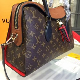 Replica Louis Vuitton Brown Monogram Brown Red Tuileries Handbag