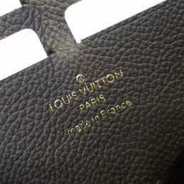 Replica Louis Vuitton Black Embossed Monogram Zippy Wallet
