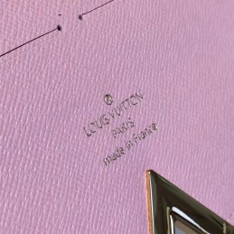 Replica Louis Vuitton Brown Monogram Pale Pink Kimono Wallet