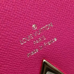 Replica Louis Vuitton Brown Monogram Bright Pink Panel Kimono Wallet