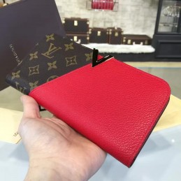Replica Louis Vuitton Brown Monogram Red Kimono Wallet