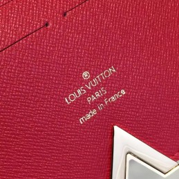 Replica Louis Vuitton Brown Monogram Red Kimono Wallet
