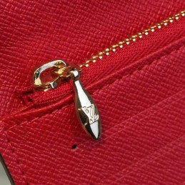 Replica Louis Vuitton Brown Monogram Red Kimono Wallet