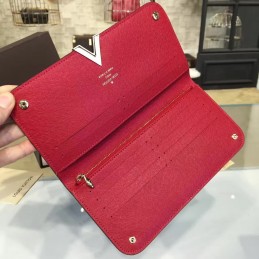 Replica Louis Vuitton Brown Monogram Red Kimono Wallet