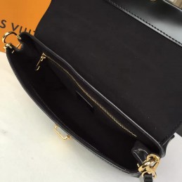 Replica Louis Vuitton Black Structured One Handle Bag