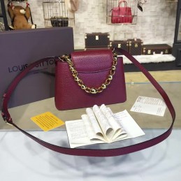 Replica Louis Vuitton Burgundy Chain Capucines Mini