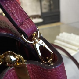 Replica Louis Vuitton Burgundy Chain Capucines Mini