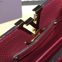 Replica Louis Vuitton Burgundy Chain Capucines Mini