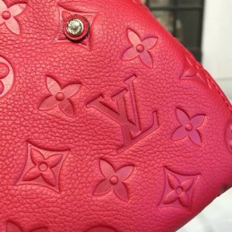 Replica Louis Vuitton Red Embossed Monogram Montaigne Mini