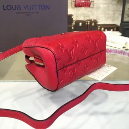 Replica Louis Vuitton Red Embossed Monogram Montaigne Mini
