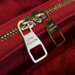 Replica Louis Vuitton Red Embossed Monogram Montaigne Mini