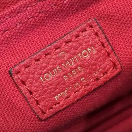 Replica Louis Vuitton Red Embossed Monogram Montaigne Mini