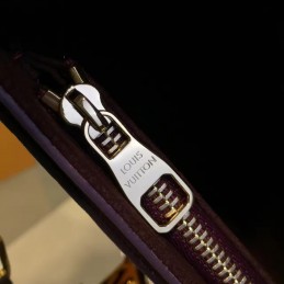 Replica Louis Vuitton Burgundy Quilted Chain Louise GM
