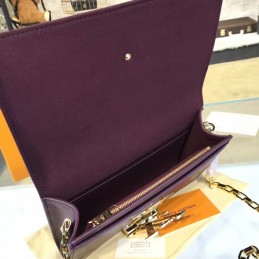 Replica Louis Vuitton Burgundy Quilted Chain Louise GM