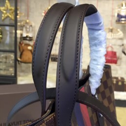 Replica Louis Vuitton Brown Damier Ebene Zebra Patch Atlas Tote
