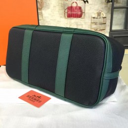 Replica Hermes Black Green Garden Party 36 Bag