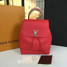 Replica Louis Vuitton Red Lockme Backpack