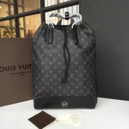 Replica Louis Vuitton Black Monogram Eclipse Explorer Backpack
