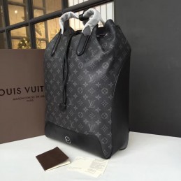 Replica Louis Vuitton Black Monogram Eclipse Explorer Backpack
