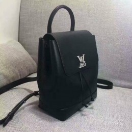Replica Louis Vuitton Black Lockme Backpack