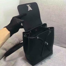 Replica Louis Vuitton Black Lockme Backpack