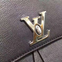 Replica Louis Vuitton Black Lockme Backpack