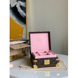 Replica Louis Vuitton Brown Monogram Jewelry Box