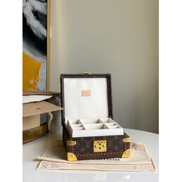 Replica Louis Vuitton Brown Monogram Jewelry Box