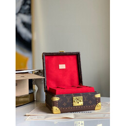 Replica Louis Vuitton Brown Monogram Jewelry Box