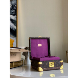 Replica Louis Vuitton Brown Monogram Jewelry Box