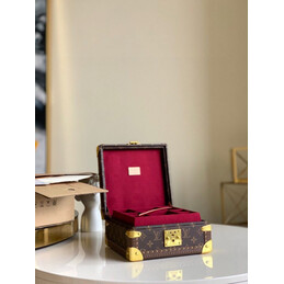 Replica Louis Vuitton Brown Monogram Jewelry Box