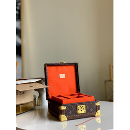Replica Louis Vuitton Brown Monogram Jewelry Box