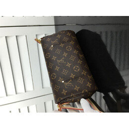 Replica Louis Vuitton Brown Monogram Chain Favorite MM