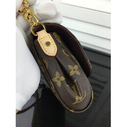 Replica Louis Vuitton Brown Monogram Beige Strap Favorite PM