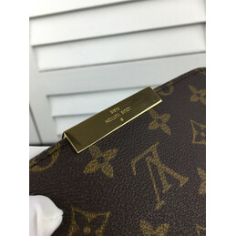 Replica Louis Vuitton Brown Monogram Beige Strap Favorite PM