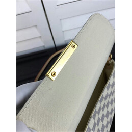 Replica Louis Vuitton White Damier Azur Beige Strap Favorite MM
