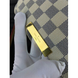 Replica Louis Vuitton White Damier Azur Beige Strap Favorite MM