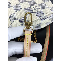 Replica Louis Vuitton White Damier Azur Beige Strap Favorite PM