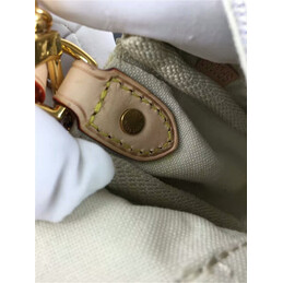 Replica Louis Vuitton White Damier Azur Beige Strap Favorite PM