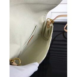 Replica Louis Vuitton White Damier Azur Beige Strap Favorite PM
