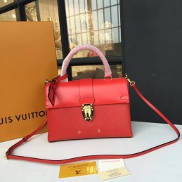 Replica Louis Vuitton Red Structured Candy Bag