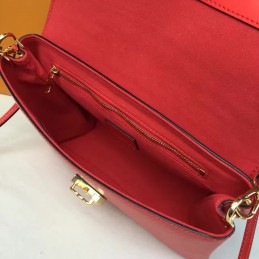 Replica Louis Vuitton Red Structured Candy Bag