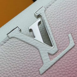 Replica Louis Vuitton White Pink Ombre Capucines MM