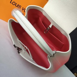 Replica Louis Vuitton White Pink Ombre Capucines MM