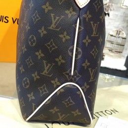 Replica Louis Vuitton Brown Monogram Beige Trim Delightful PM